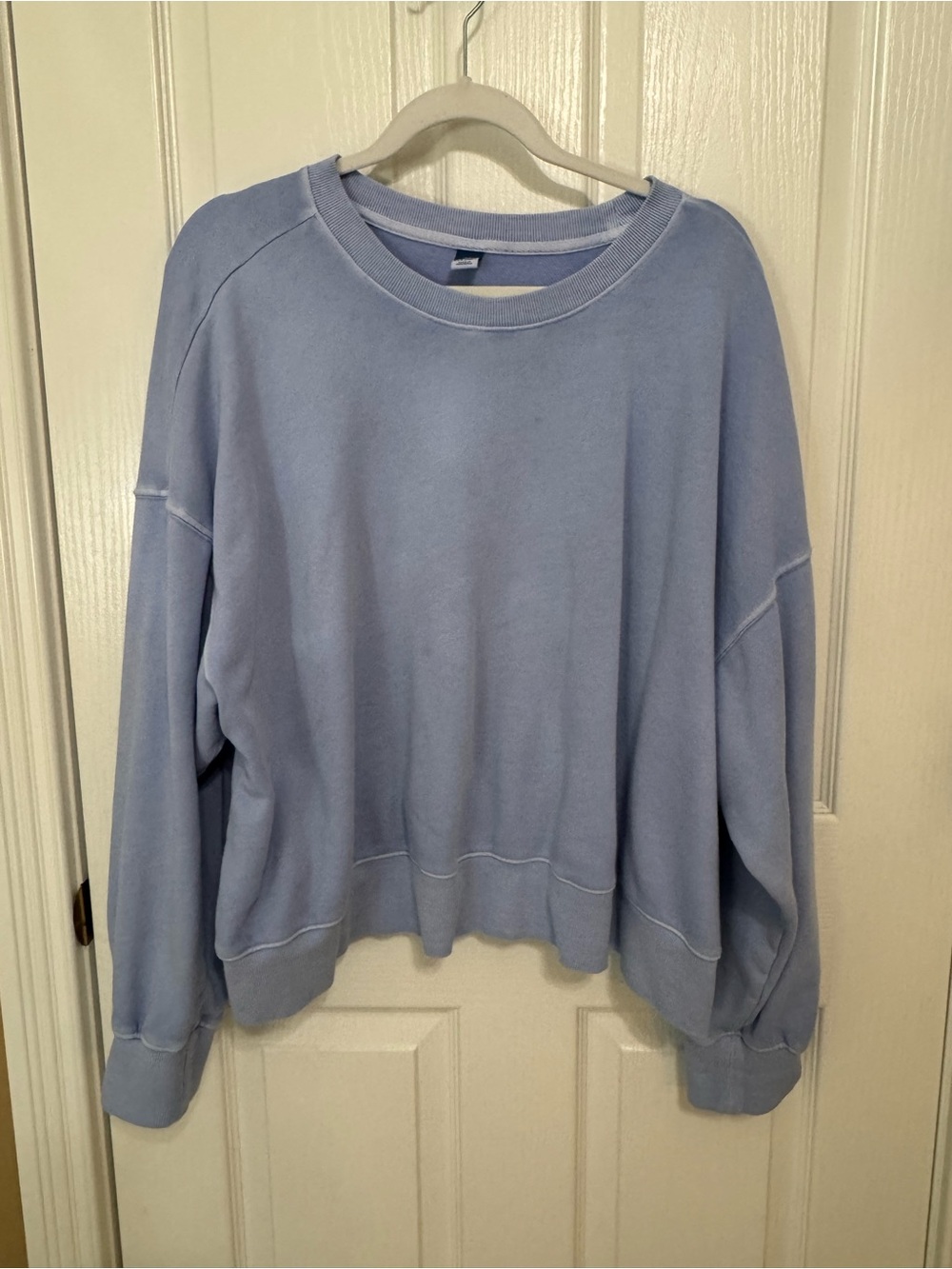 Old Navy Light Blue Oversized Crewneck Sweatshirt
